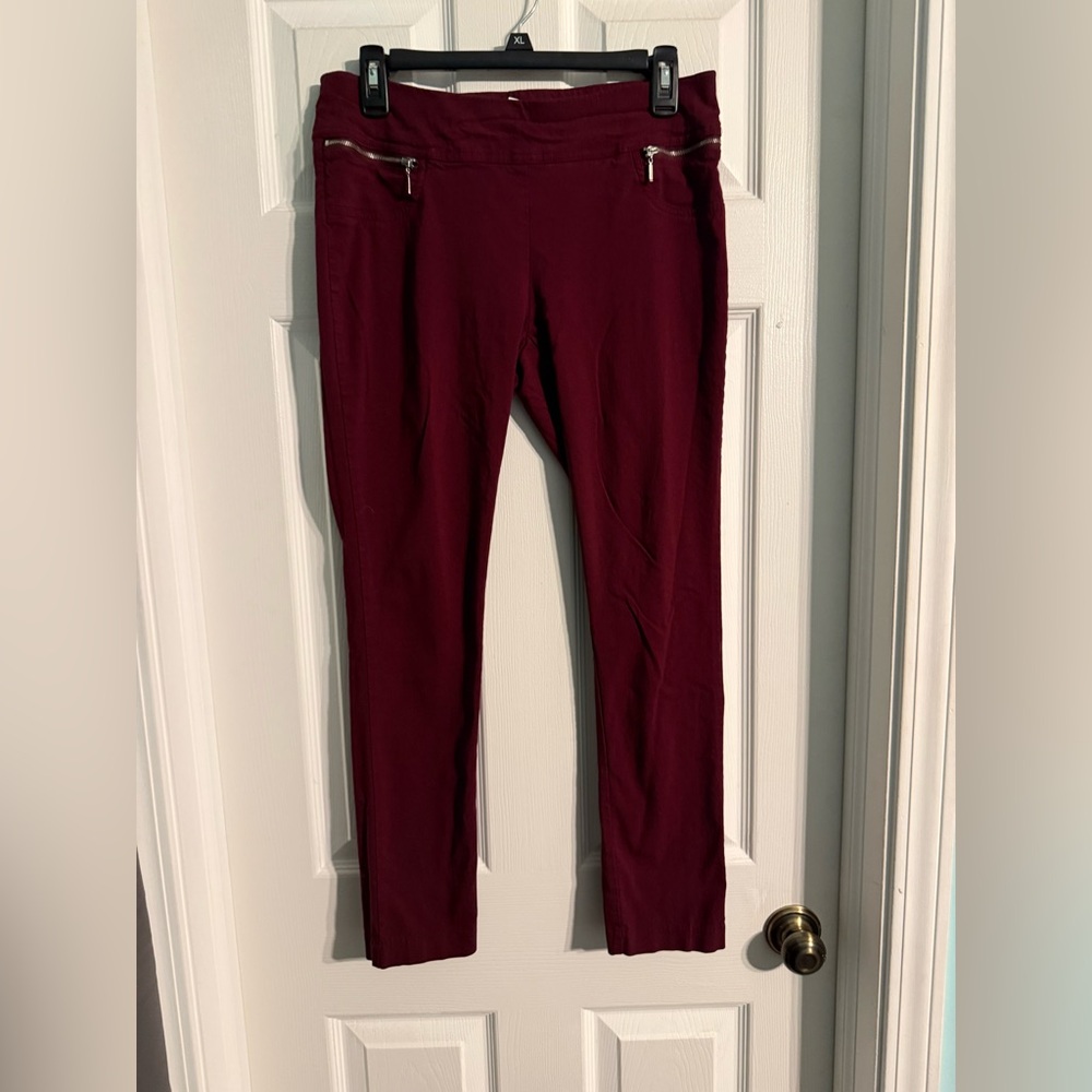 Joe Benbasset Deep Red Ankle Pants